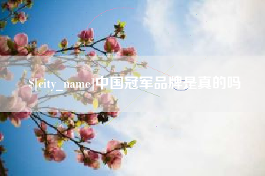 延安中国冠军品牌是真的吗