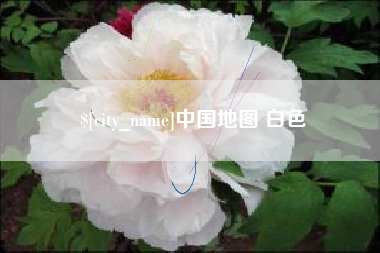 延安中国地图 白色