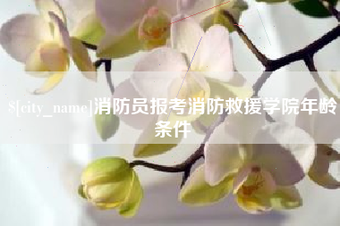 延安消防员报考消防救援学院年龄条件
