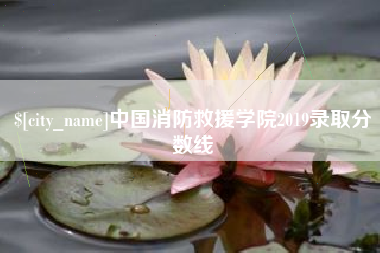 延安中国消防救援学院2019录取分数线