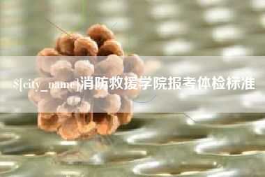 延安消防救援学院报考体检标准