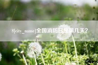 延安全国消防日是第几天？