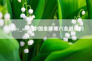 延安中国金牌哪六金最贵的