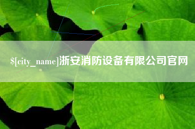 延安浙安消防设备有限公司官网