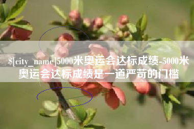 延安5000米奥运会达标成绩-5000米奥运会达标成绩是一道严苛的门槛