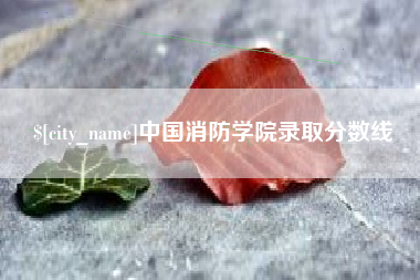 延安中国消防学院录取分数线
