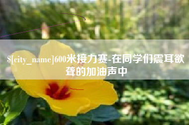 延安600米接力赛-在同学们震耳欲聋的加油声中