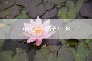延安男子 5000米