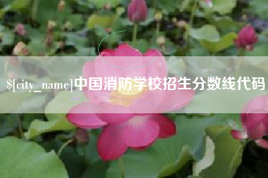 延安中国消防学校招生分数线代码