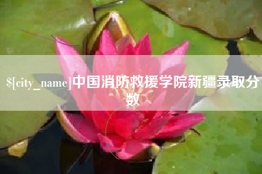 延安中国消防救援学院新疆录取分数