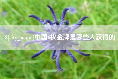 延安中国6枚金牌是哪些人获得的