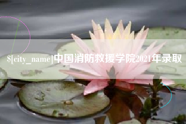 延安中国消防救援学院2021年录取