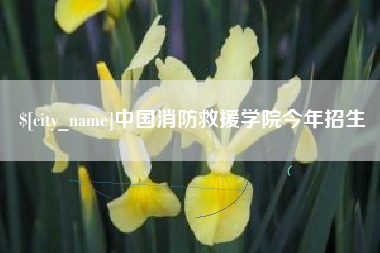 延安中国消防救援学院今年招生