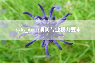 延安消防专业视力要求