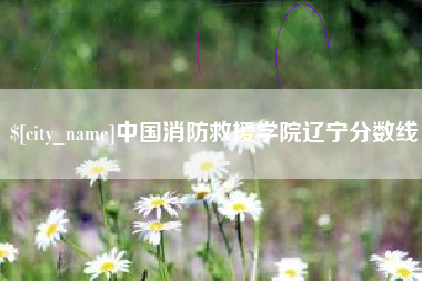 延安中国消防救援学院辽宁分数线