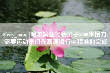 延安哈尔滨亚冬会男子5000米接力-需要运动员们在高速滑行中精准地完成