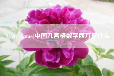 延安中国九宫格数字西方是什么
