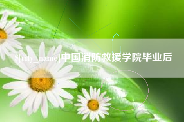 延安中国消防救援学院毕业后