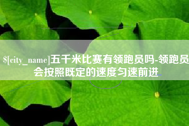 延安五千米比赛有领跑员吗-领跑员会按照既定的速度匀速前进