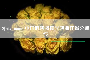 延安中国消防救援学院浙江省分数线