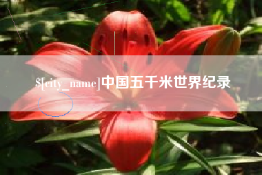 延安中国五千米世界纪录