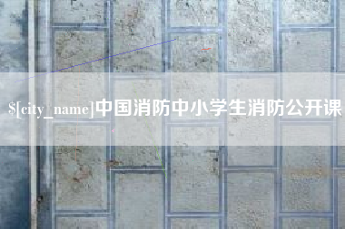 延安中国消防中小学生消防公开课
