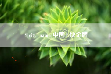 延安中国19块金牌