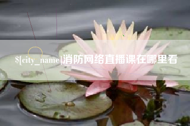 延安消防网络直播课在哪里看