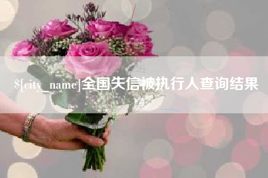 延安全国失信被执行人查询结果