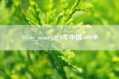 延安2020年中国5000米