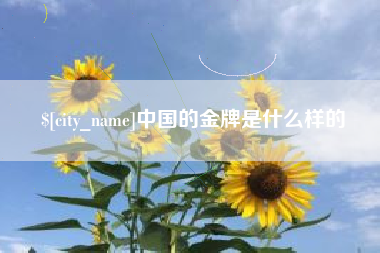 延安中国的金牌是什么样的
