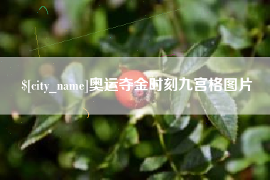 延安奥运夺金时刻九宫格图片